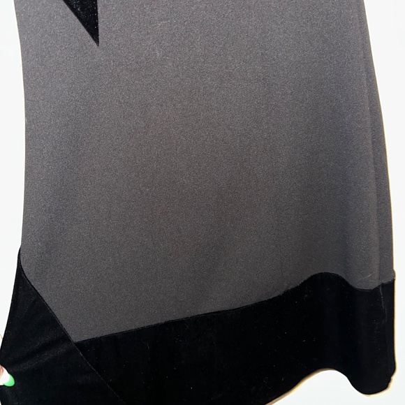 DKNY Asymmetric Velvet Scuba Dress - Picture 3 of 5